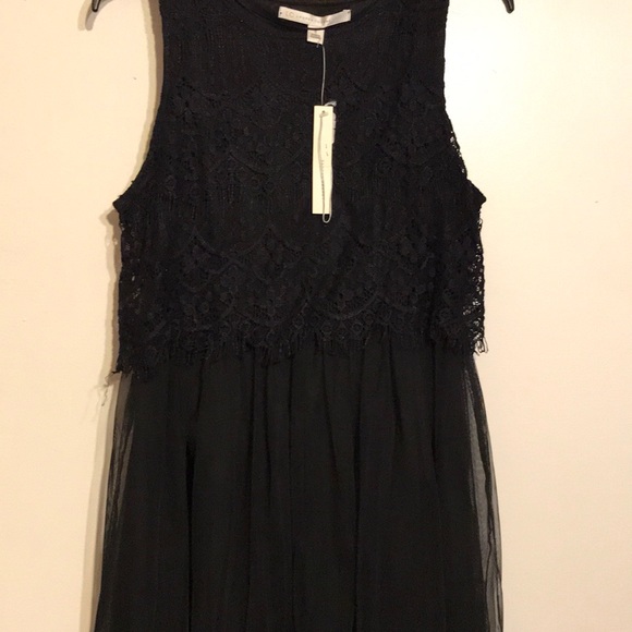 Knit top dress with tulle skirt - Picture 1 of 5